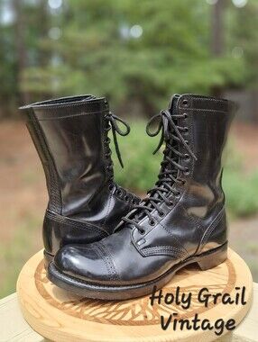 Corcoran 1500 Men's 10" Original Black Leather Jump Boots Size 10.5 D USA Made